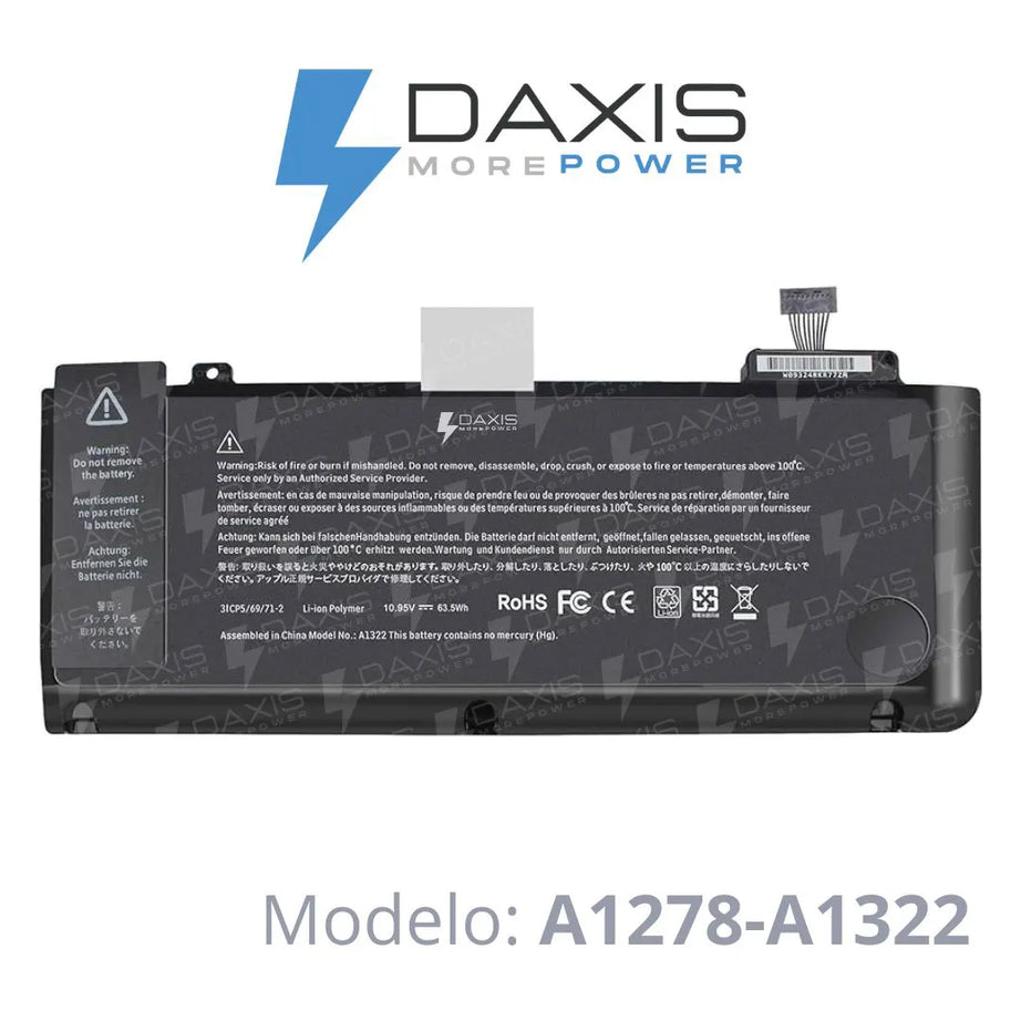 Batería Daxis Modelo A1278-A1322