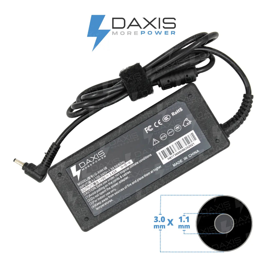 Cargador Daxis 19V 3.42A conector 3.0x1.1mm