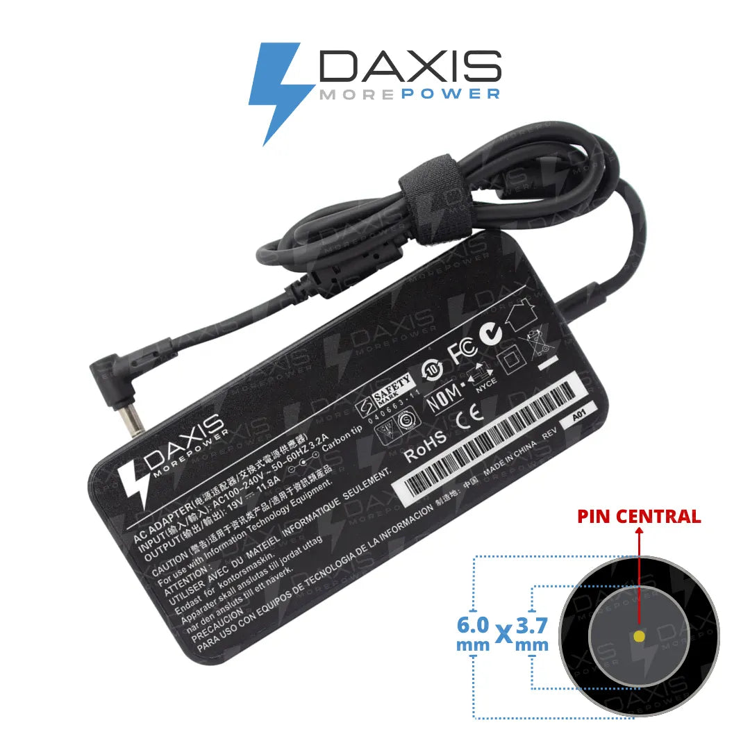 Cargador Daxis 19.5V 11.8A conector 6.0x3.7mm