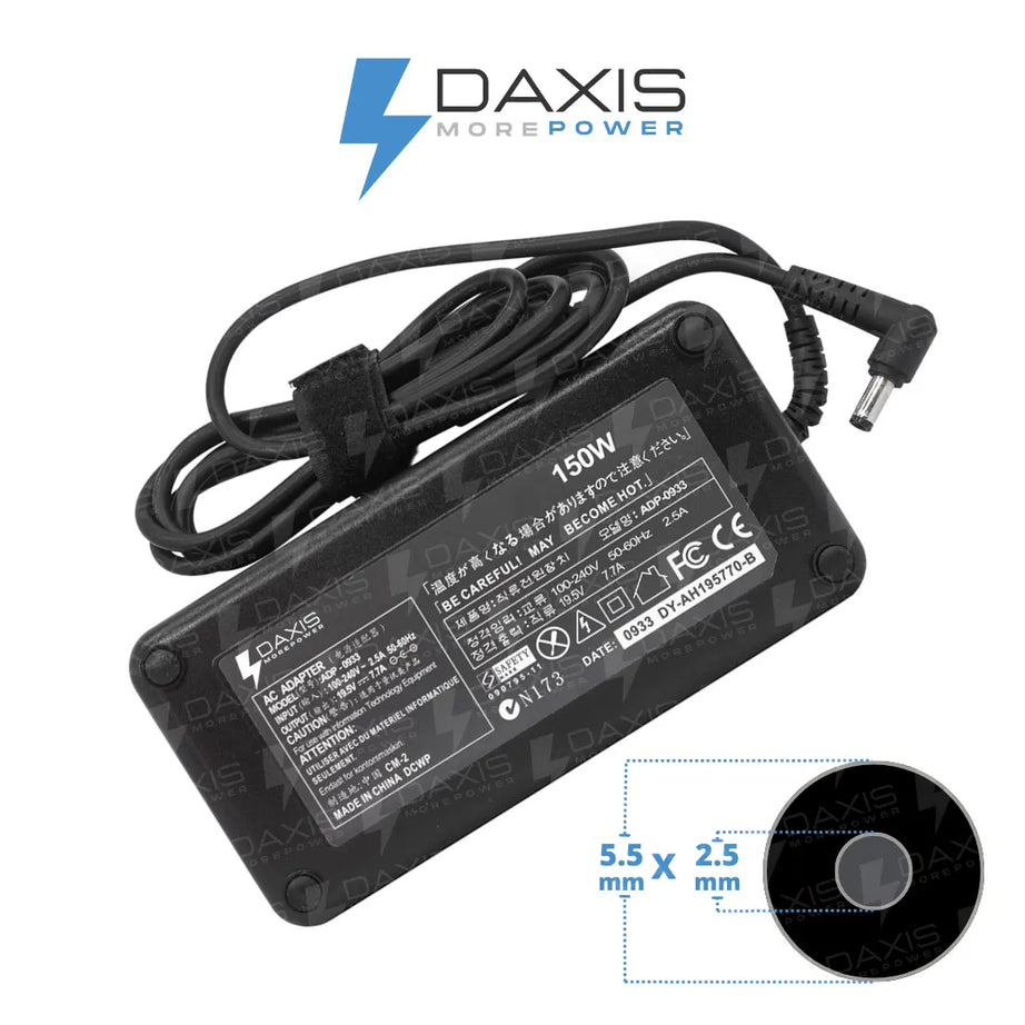 Cargador Daxis 19.5V 7.7A conector 5.5x2.5mm