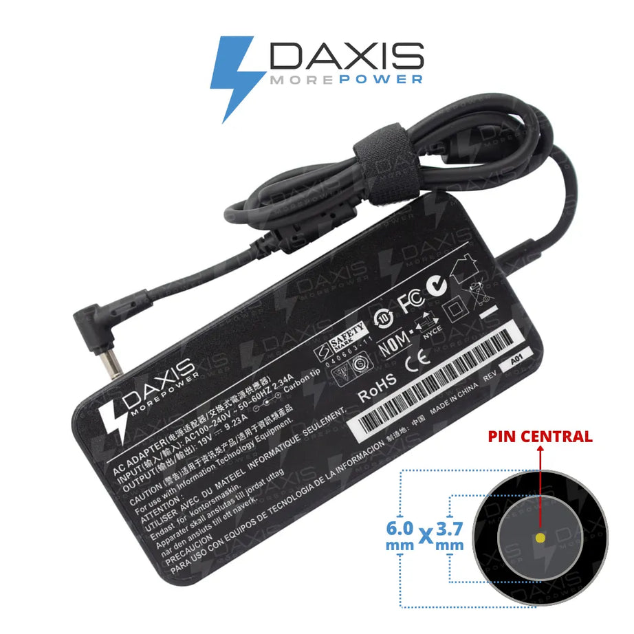Cargador Daxis 19.5V 9.23A conector 6.0x3.7mm
