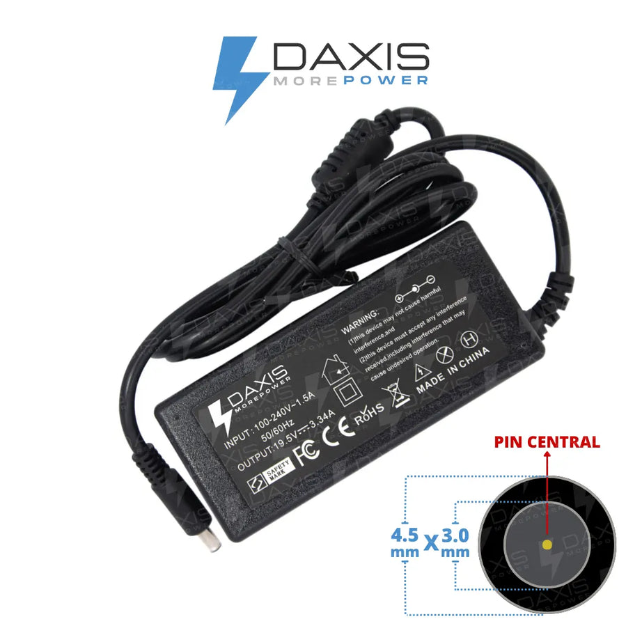 Cargador Daxis 19.5V 3.34A conector 4.5x3.0mm