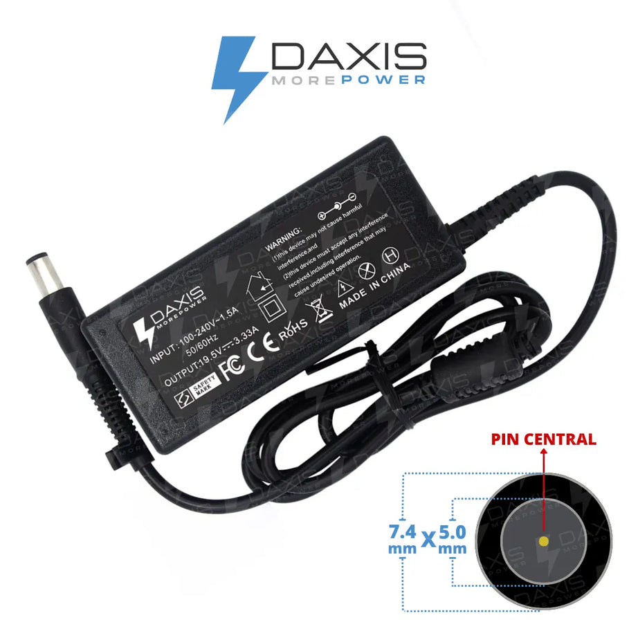 Cargador Daxis 19.5V 3.33A conector 4.5x3.0mm