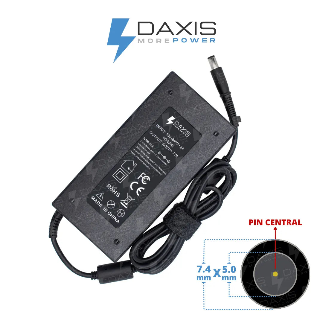 Cargador Daxis 19.5V 7.7A conector 7.4x5.0mm